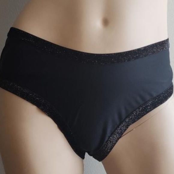 J Valentine FF271 Black Glitter Booty Shorts L/XL - Picture 4 of 5